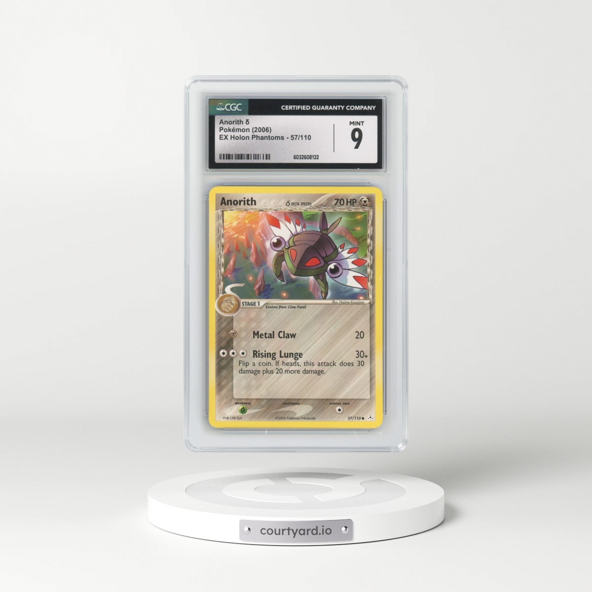 2006 EX Holon Phantoms #57/110 Anorith δ (CGC 9 MINT)