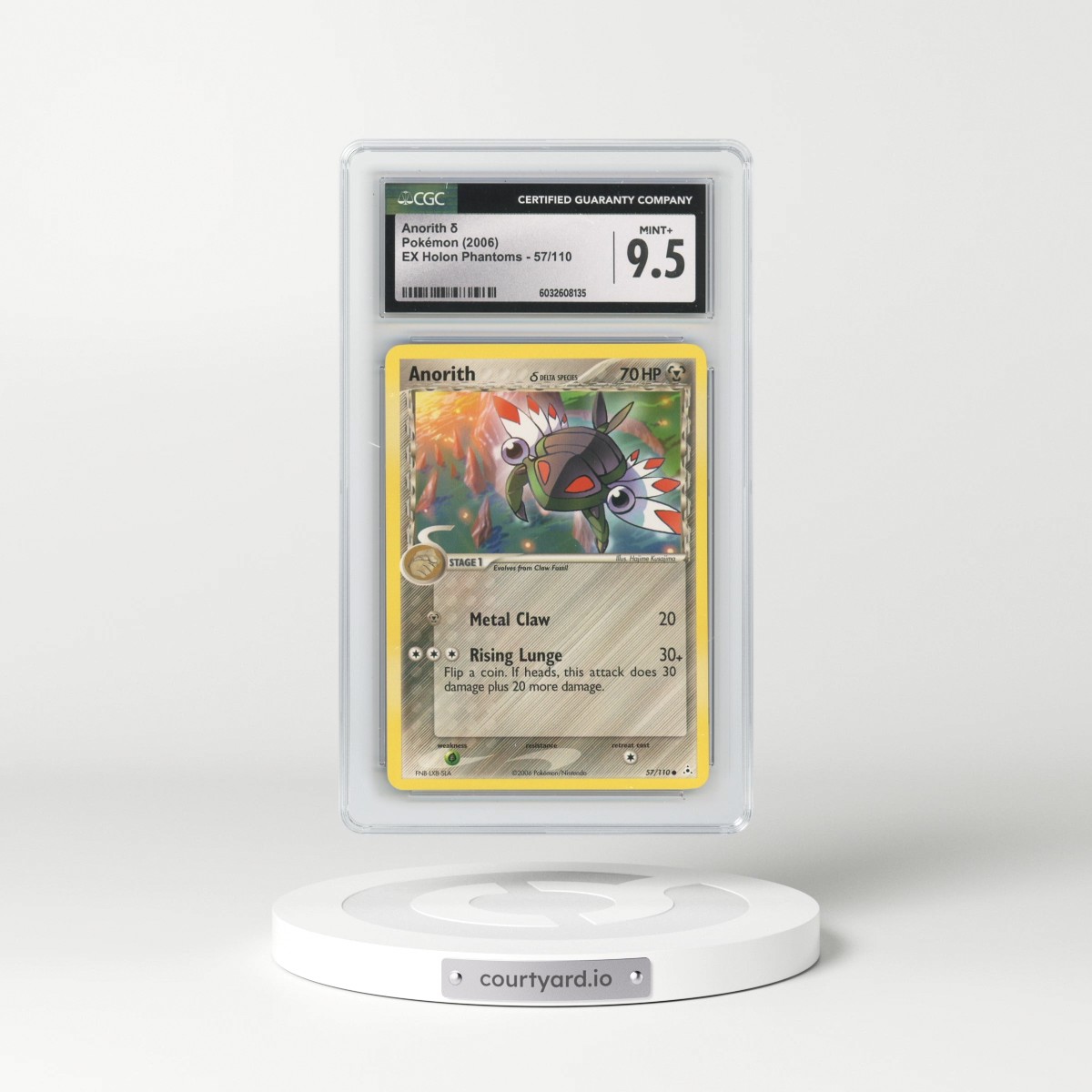 2006 EX Holon Phantoms #57/110 Anorith δ (CGC 9.5 MINT+)