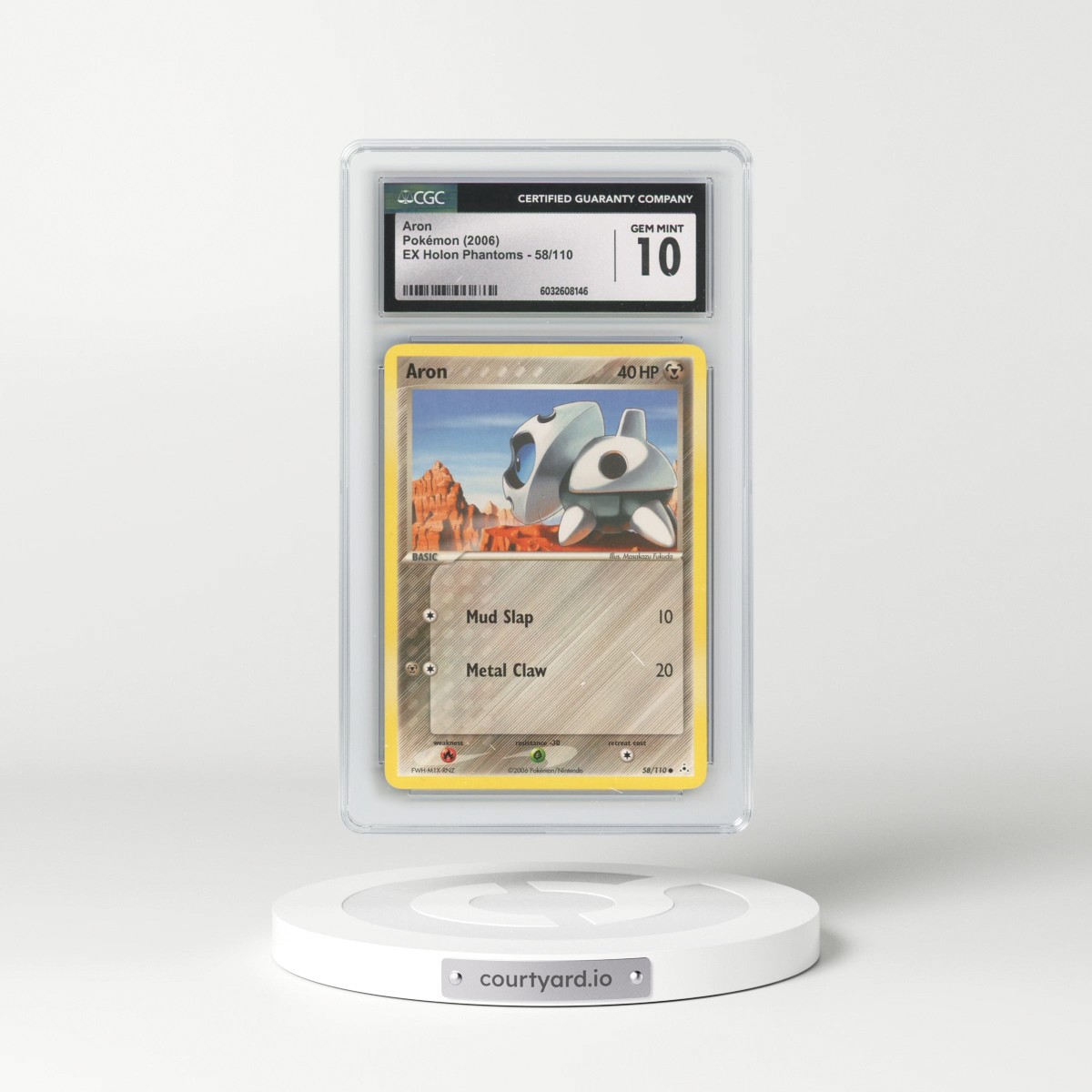 2006 EX Holon Phantoms #58/110 Aron (CGC 10 GEM MINT)