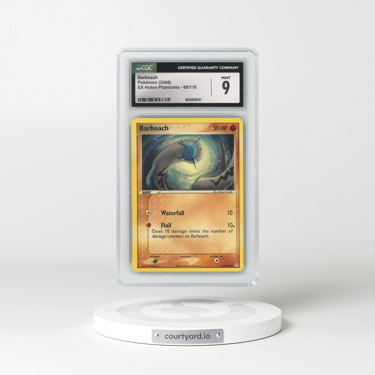 2006 EX Holon Phantoms #60/110 Barboach (CGC 9 MINT)