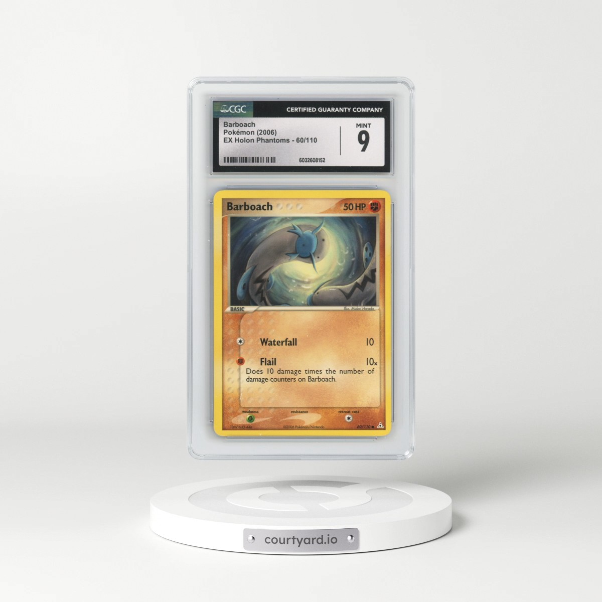 2006 EX Holon Phantoms #60/110 Barboach (CGC 9 MINT)