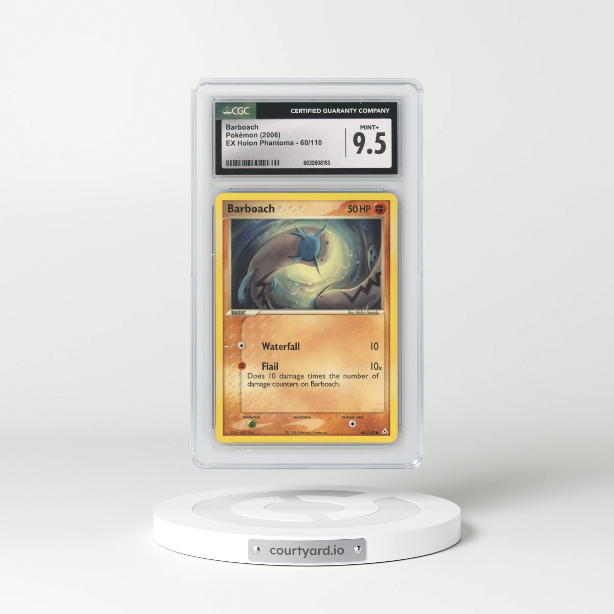 2006 EX Holon Phantoms #60/110 Barboach (CGC 9.5 MINT+)