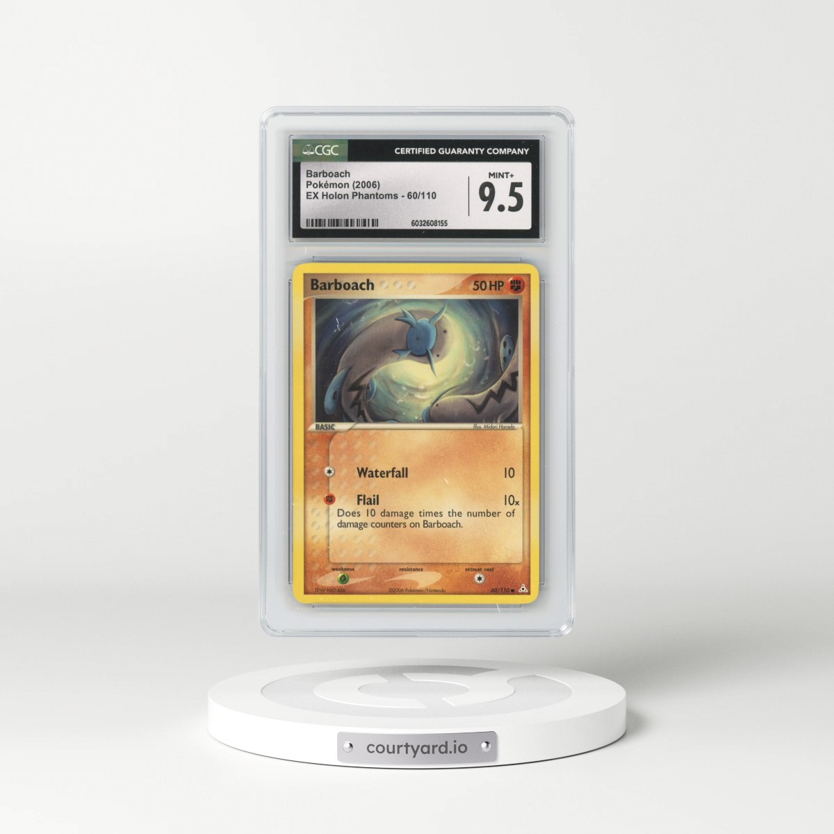 2006 EX Holon Phantoms #60/110 Barboach (CGC 9.5 MINT+)