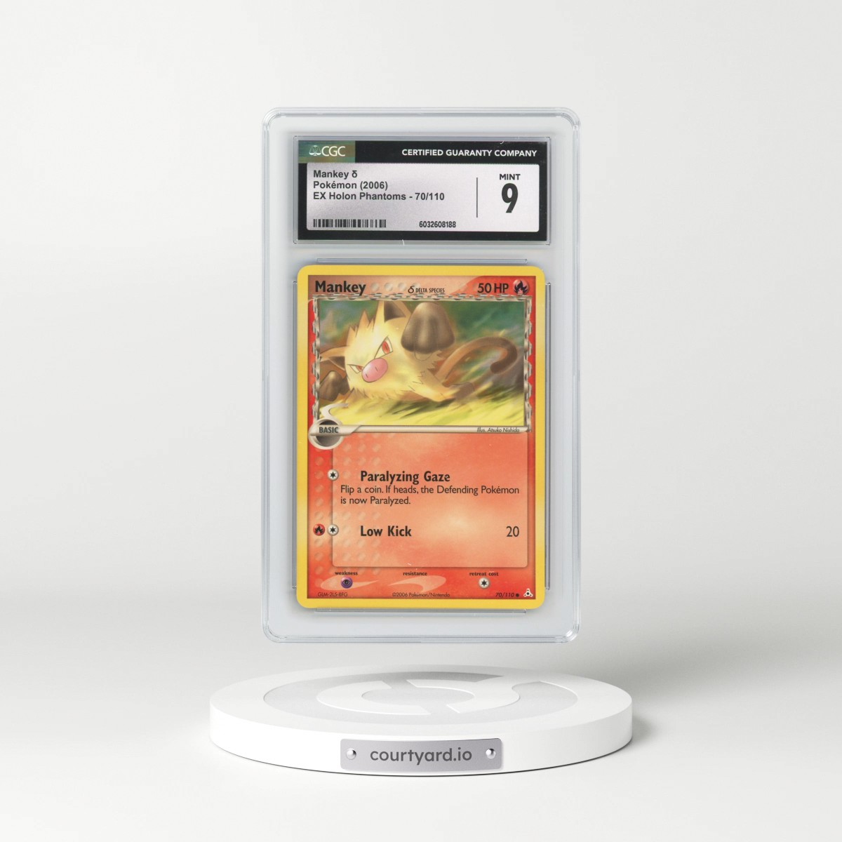 2006 EX Holon Phantoms #70/110 Mankey δ (CGC 9 MINT)