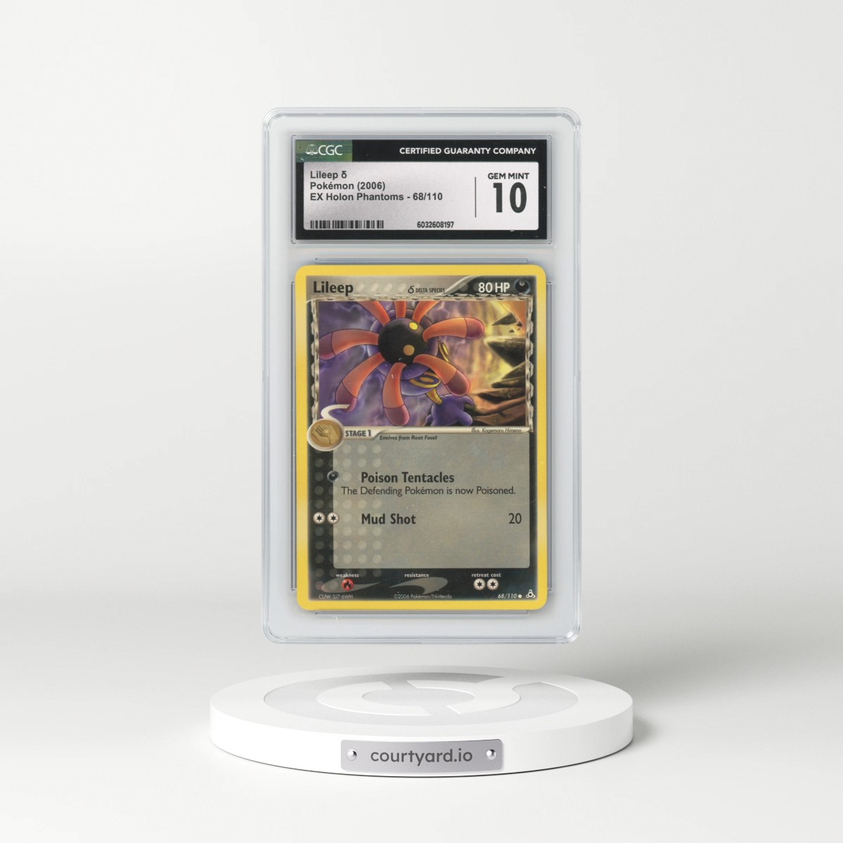 2006 EX Holon Phantoms #68/110 Lileep δ (CGC 10 GEM MINT)