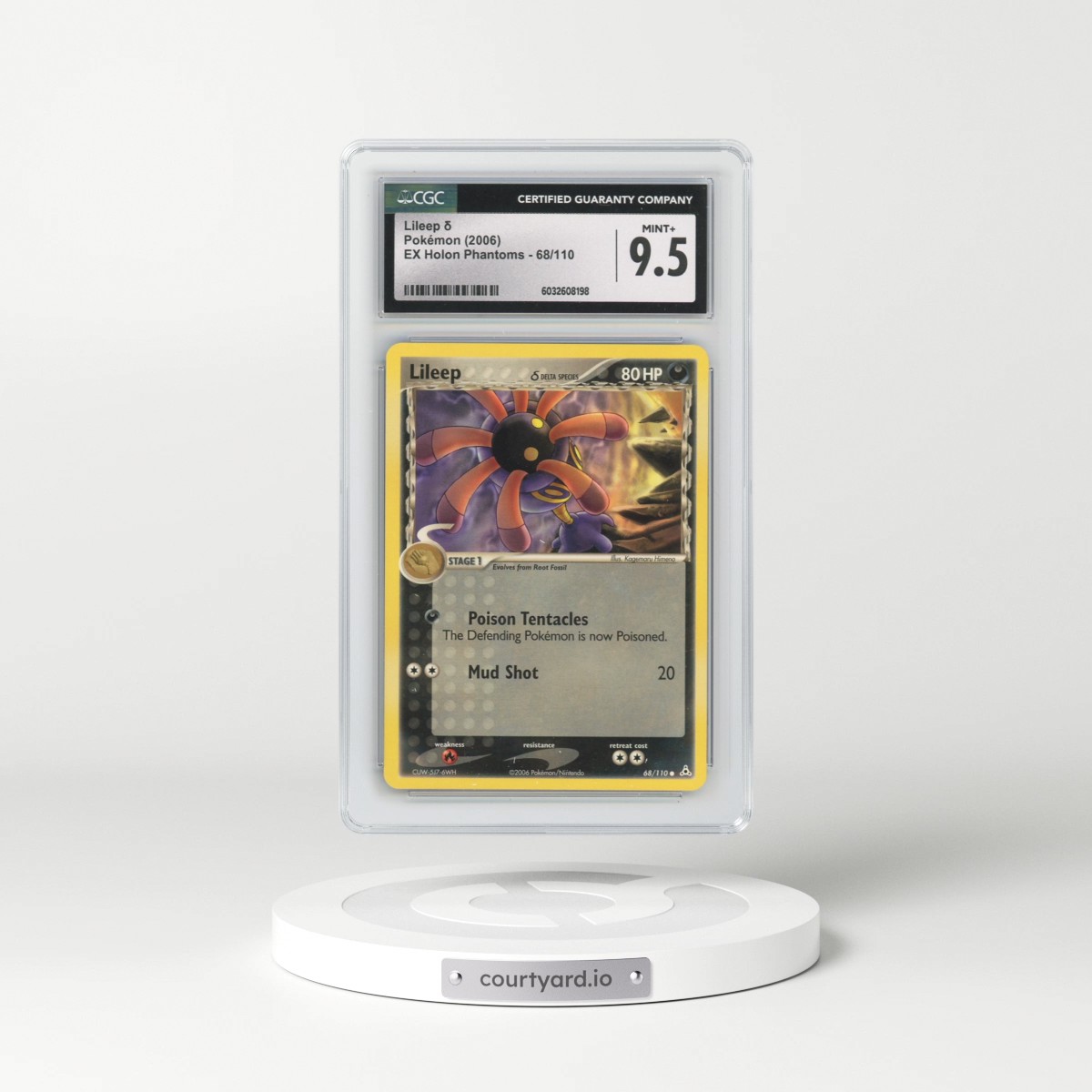 2006 EX Holon Phantoms #68/110 Lileep δ (CGC 9.5 MINT+)