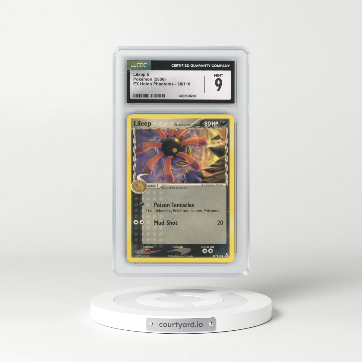 2006 EX Holon Phantoms #68/110 Lileep δ (CGC 9 MINT)