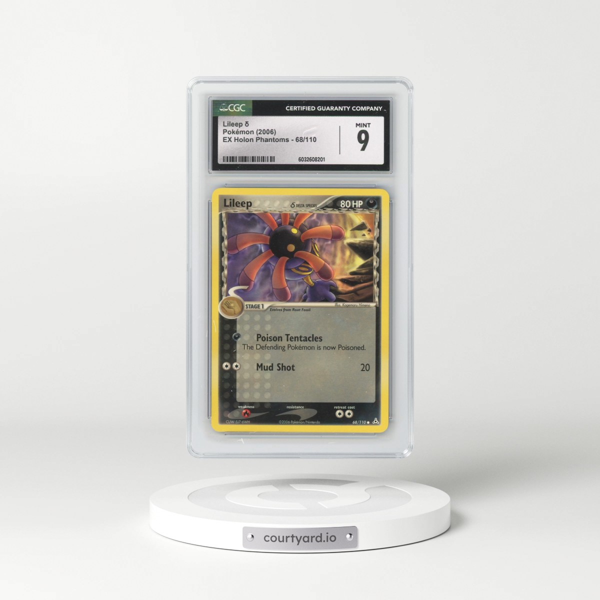 2006 EX Holon Phantoms #68/110 Lileep δ (CGC 9 MINT)