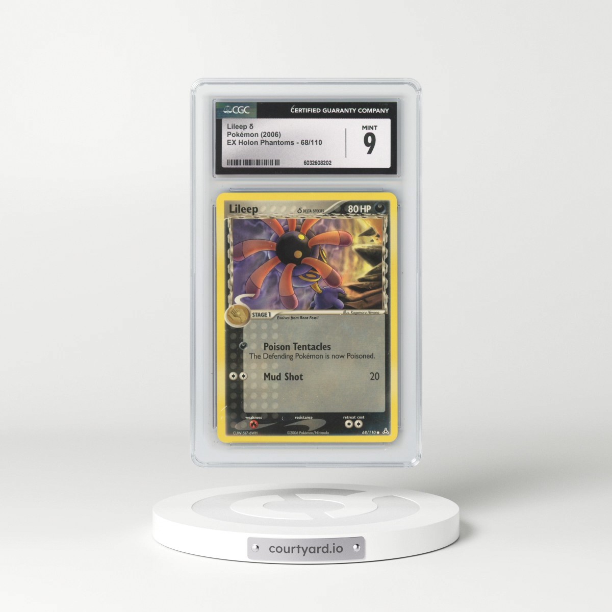 2006 EX Holon Phantoms #68/110 Lileep δ (CGC 9 MINT)