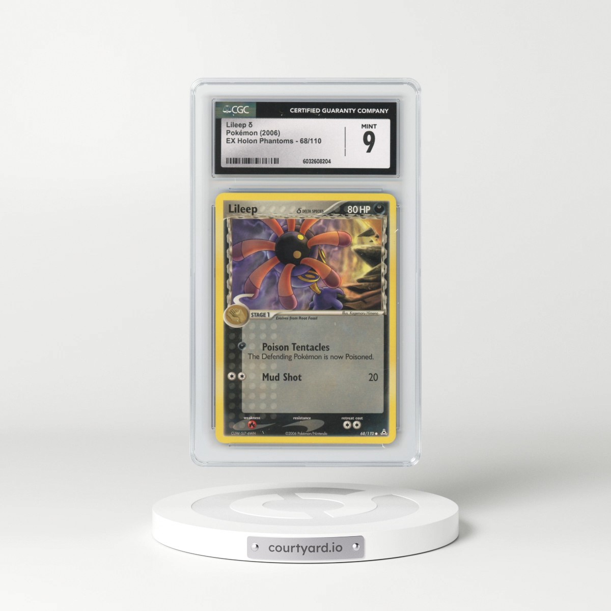 2006 EX Holon Phantoms #68/110 Lileep δ (CGC 9 MINT)