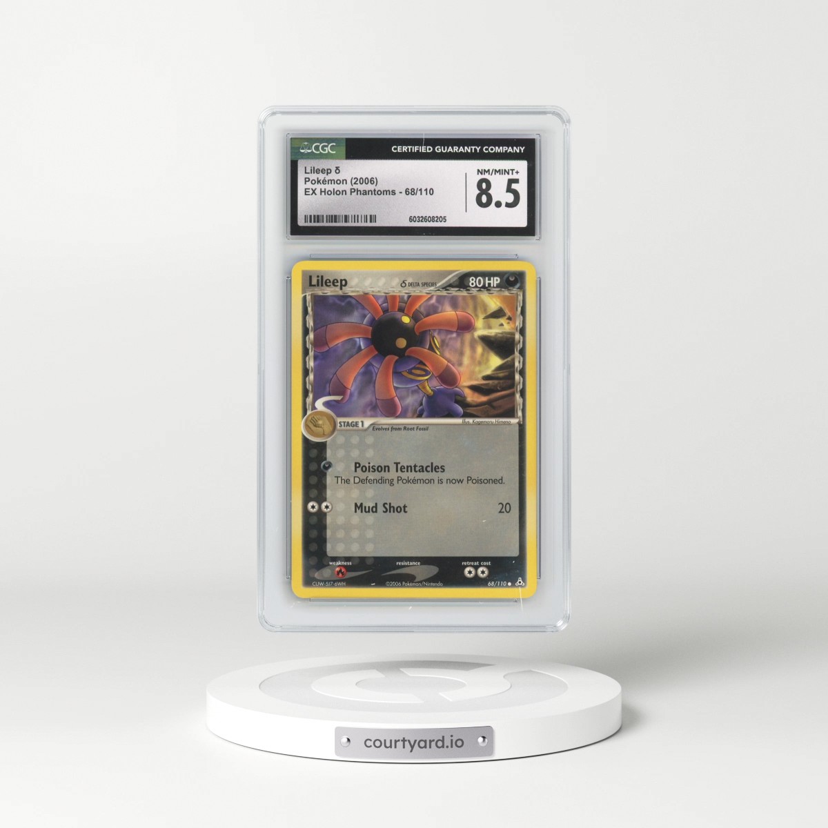 2006 EX Holon Phantoms #68/110 Lileep δ (CGC 8.5 NM-MT+)