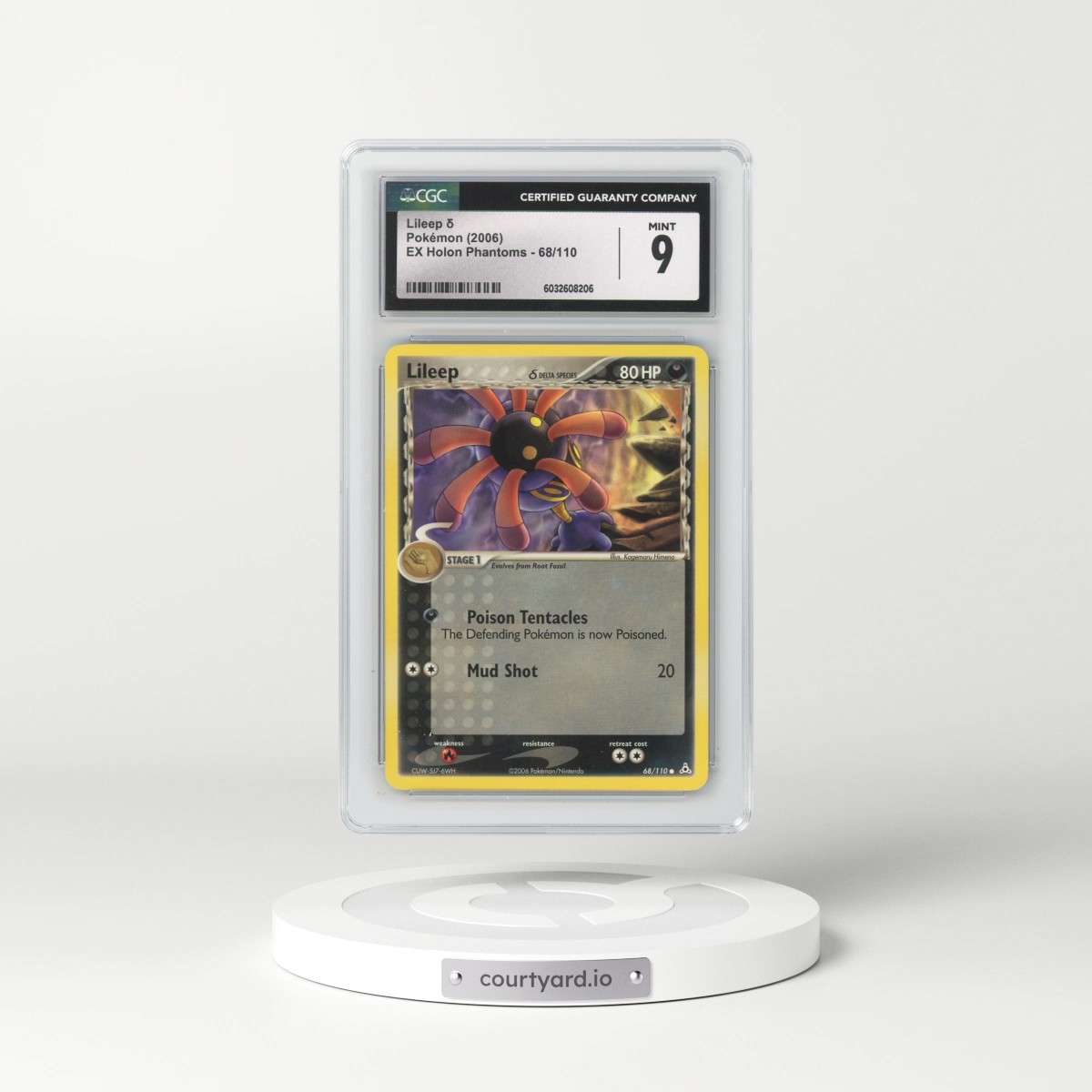 2006 EX Holon Phantoms #68/110 Lileep δ (CGC 9 MINT)