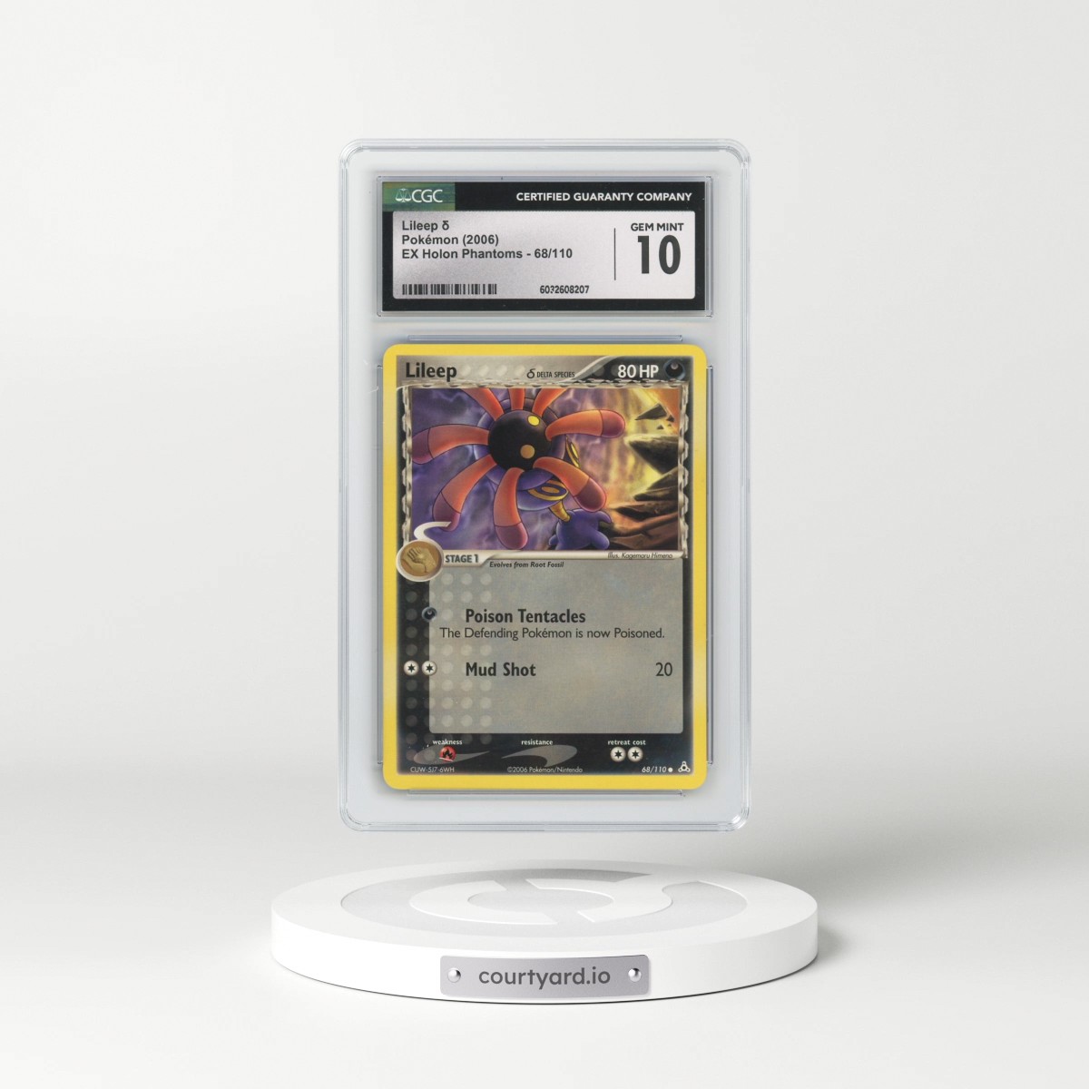 2006 EX Holon Phantoms #68/110 Lileep δ (CGC 10 GEM MINT)