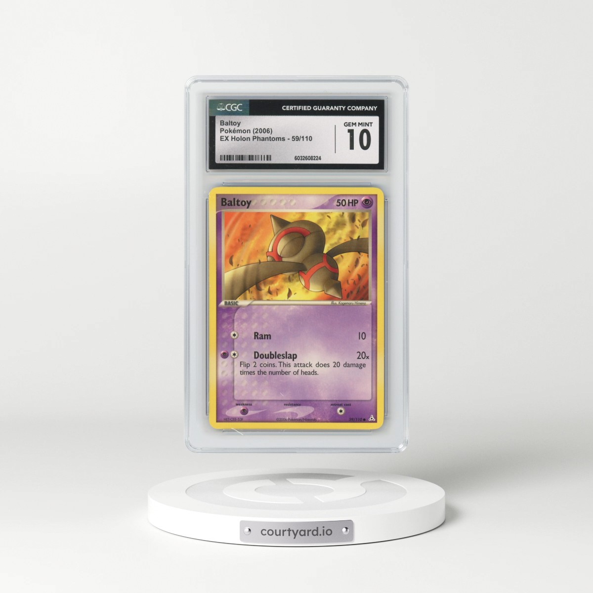 2006 EX Holon Phantoms #59/110 Baltoy (CGC 10 GEM MINT)