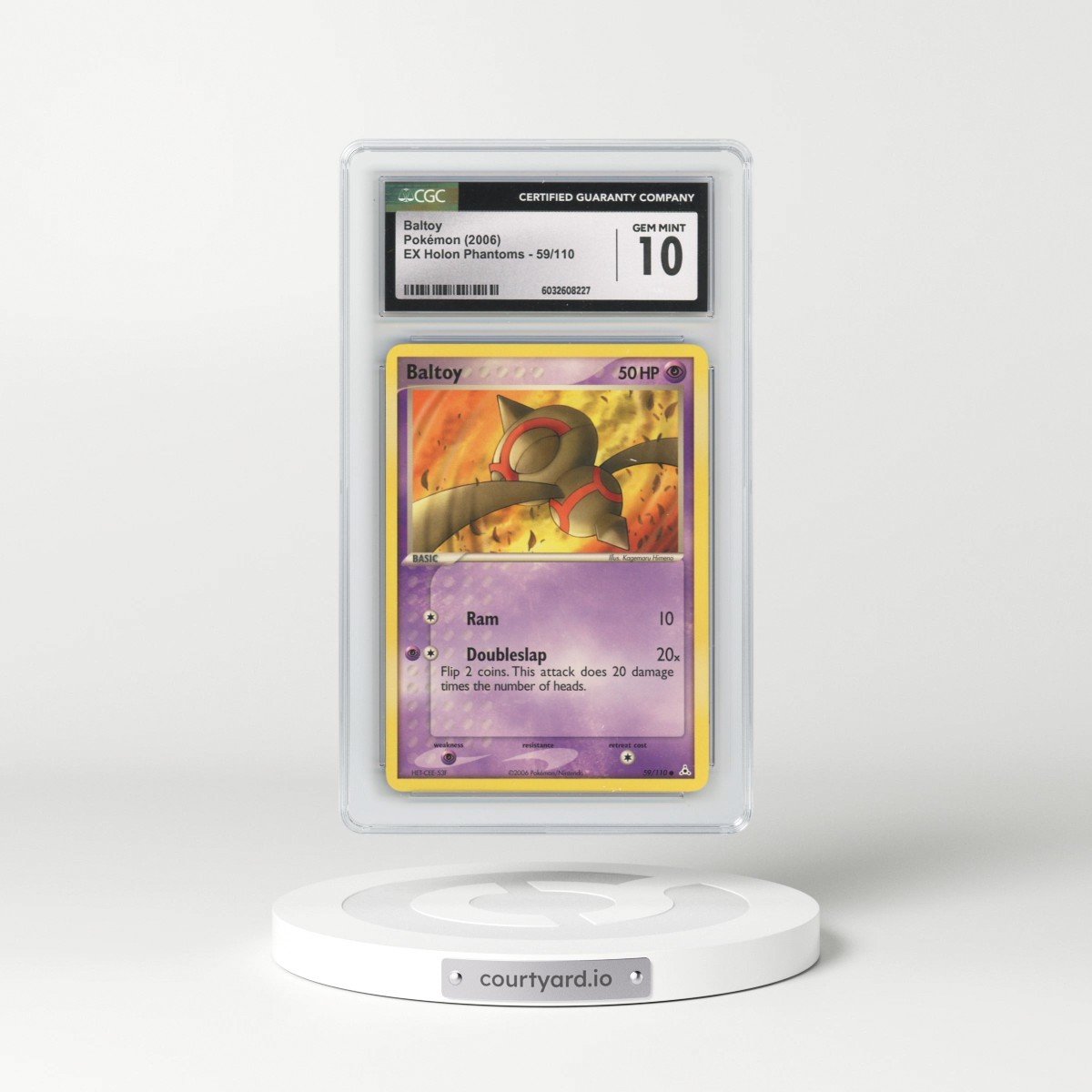 2006 EX Holon Phantoms #59/110 Baltoy (CGC 10 GEM MINT)
