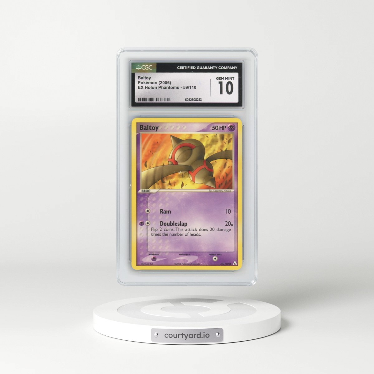 2006 EX Holon Phantoms #59/110 Baltoy (CGC 10 GEM MINT)