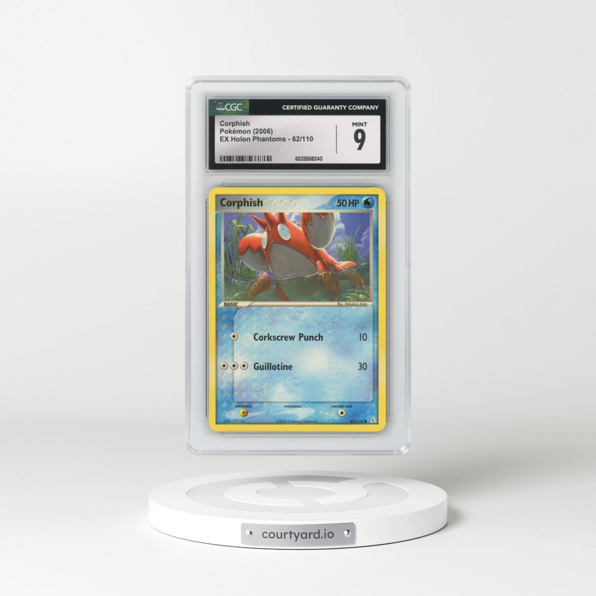 2006 EX Holon Phantoms #62/110 Corphish (CGC 9 MINT)