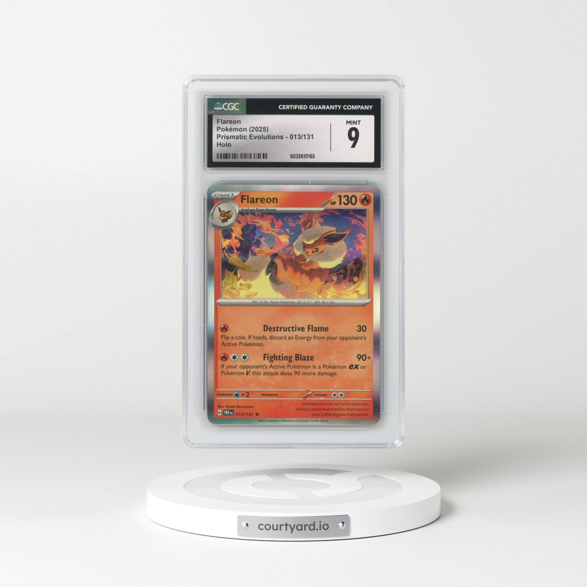 2025 Prismatic Evolutions - PRE EN #013/131 Flareon - Holo (CGC 9 MINT)