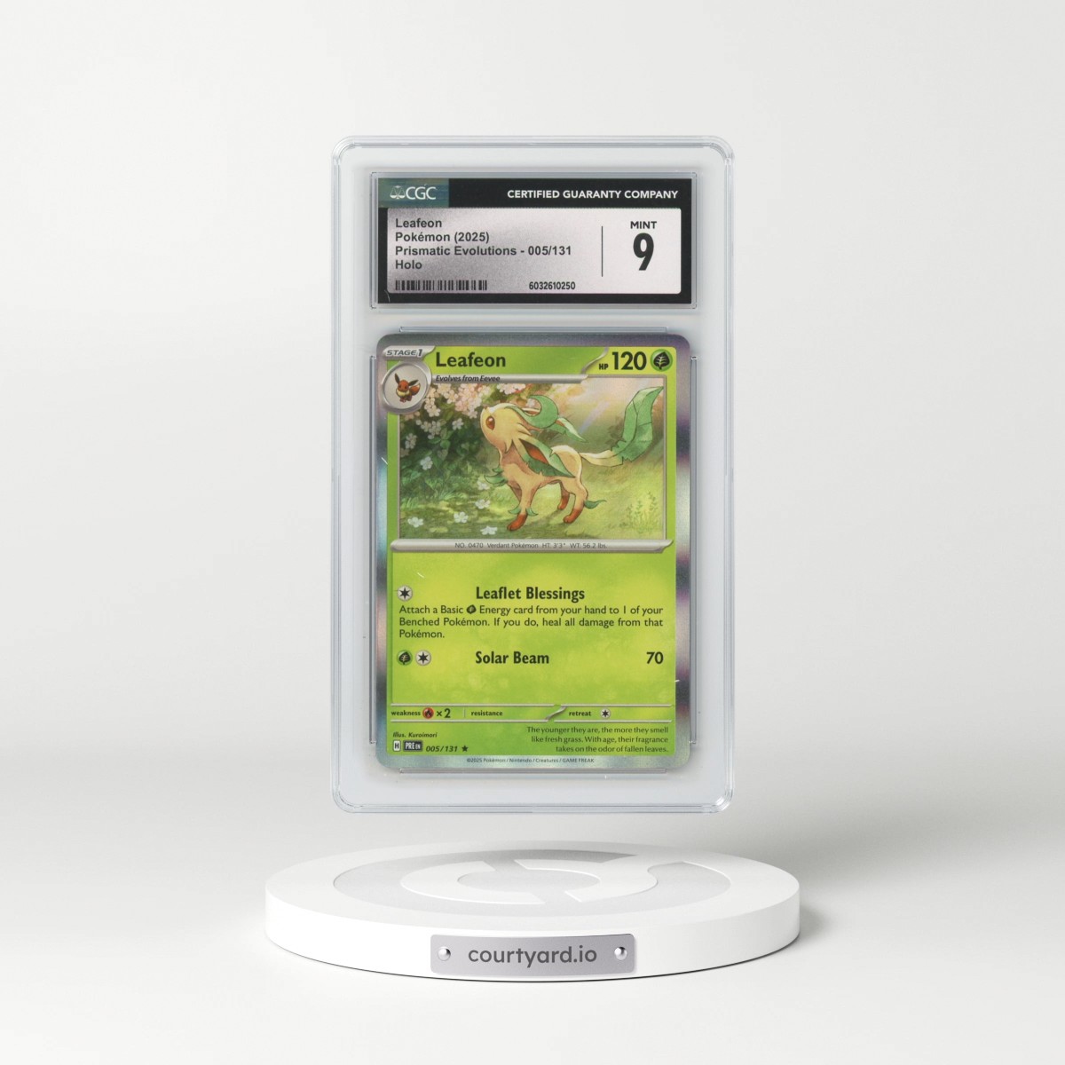 2025 Prismatic Evolutions - PRE EN #005/131 Leafeon - Holo (CGC 9 MINT)