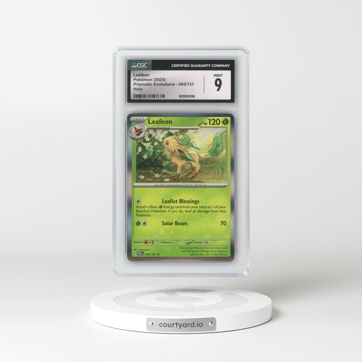 2025 Prismatic Evolutions - PRE EN #005/131 Leafeon - Holo (CGC 9 MINT)