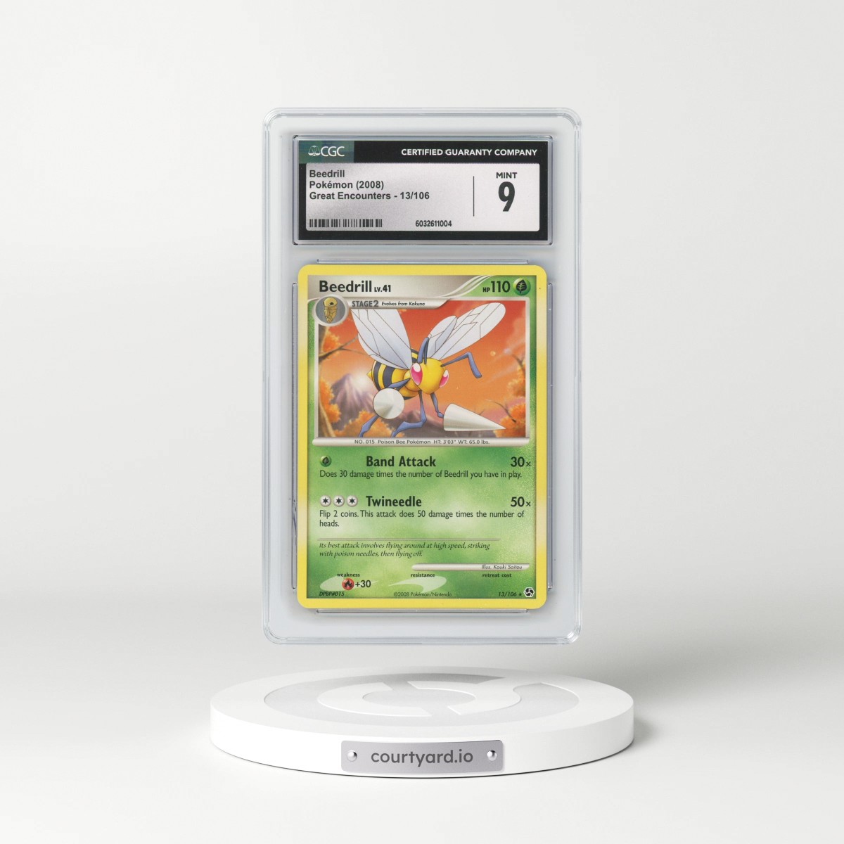 2008 Great Encounters #13/106 Beedrill (CGC 9 MINT)