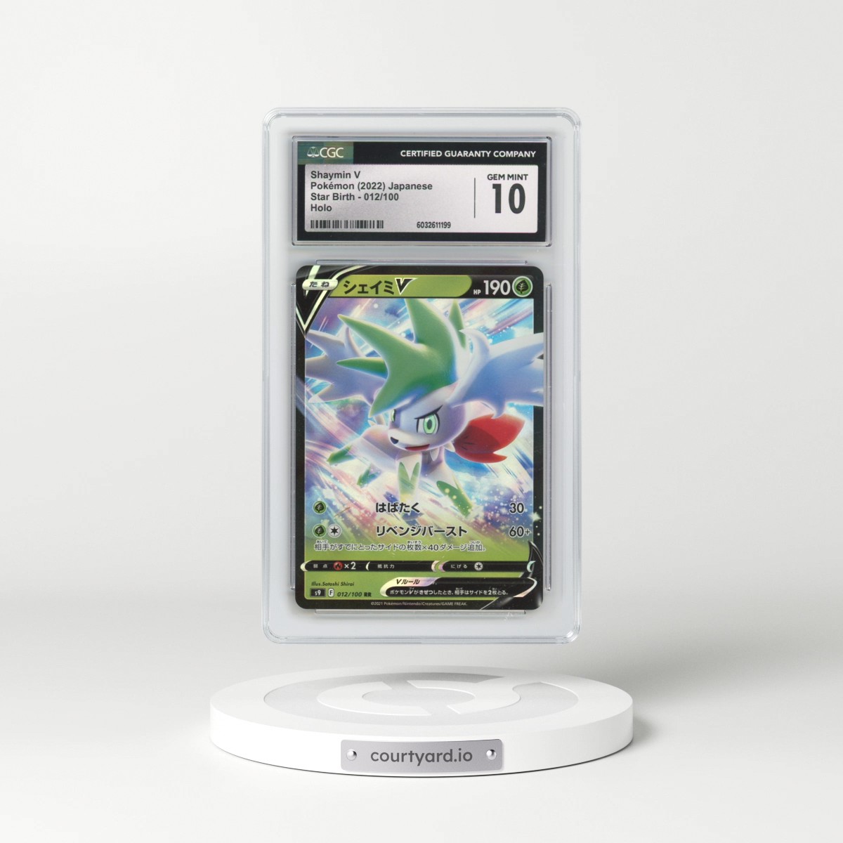 2022 Star Birth #012/100 Shaymin V - Holo (CGC 10 GEM MINT)