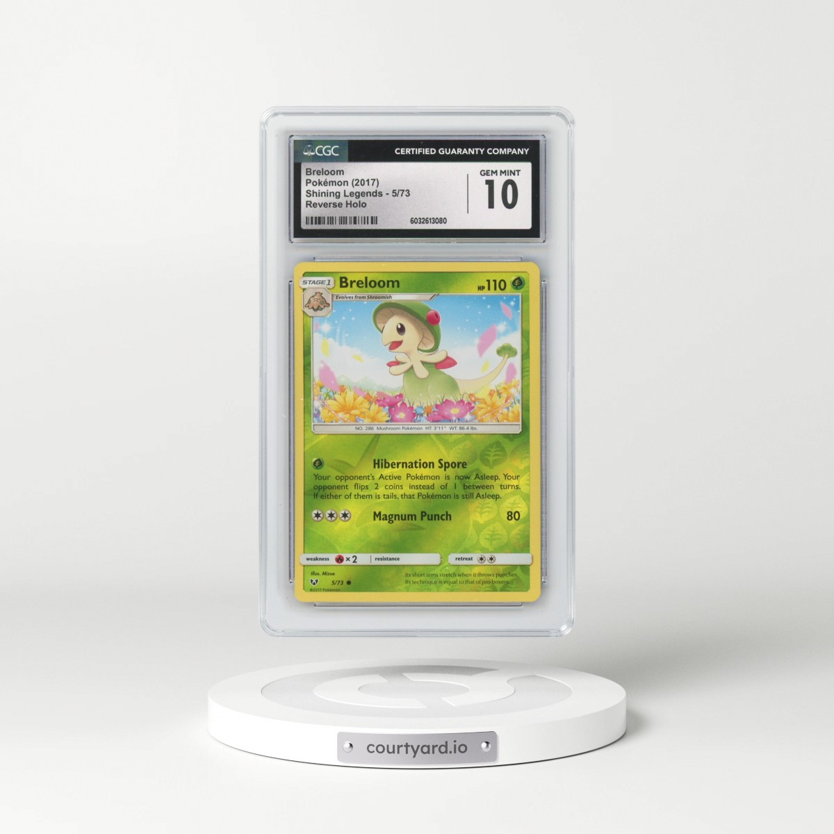 2017 Shining Legends #5/73 Breloom - Reverse Holo (CGC 10 GEM MINT)