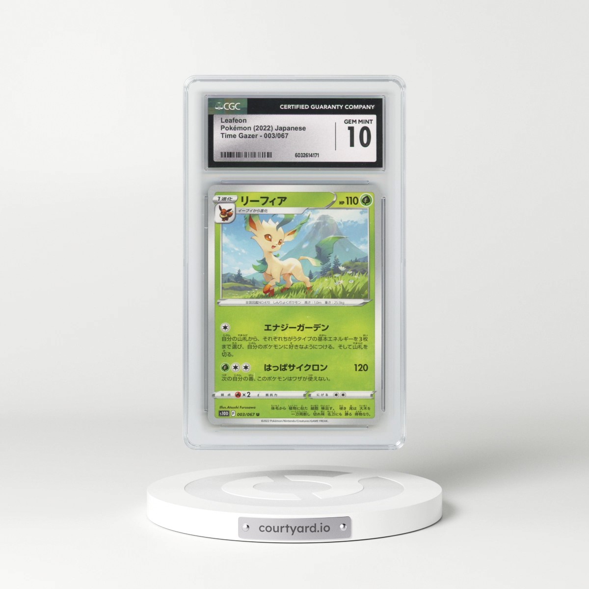 2022 Time Gazer #003/067 Leafeon (CGC 10 GEM MINT)