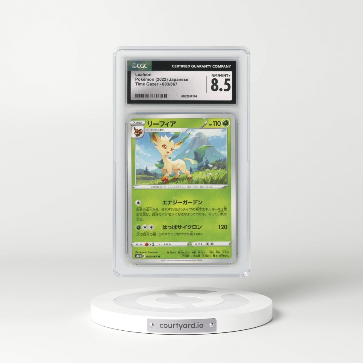 2022 Time Gazer #003/067 Leafeon (CGC 8.5 NM-MT+)