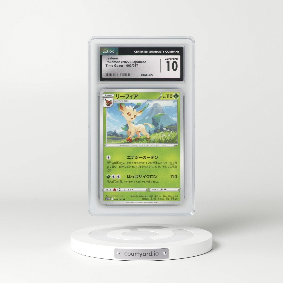 2022 Time Gazer #003/067 Leafeon (CGC 10 GEM MINT)