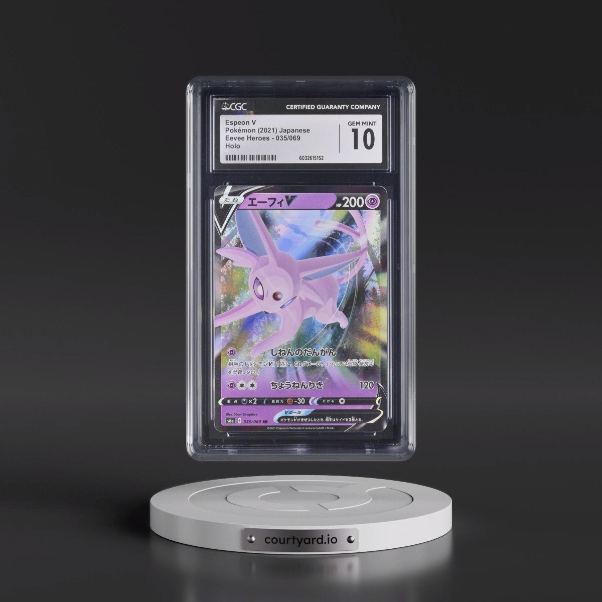 2021 Eevee Heroes #035/069 Espeon V - Holo (CGC 10 GEM MINT)