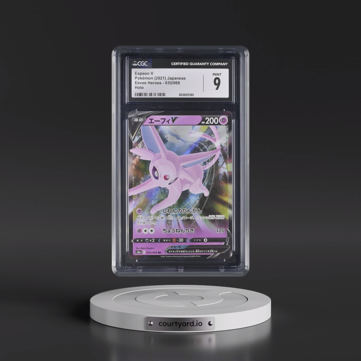 2021 Eevee Heroes #035/069 Espeon V - Holo (CGC 9 MINT)