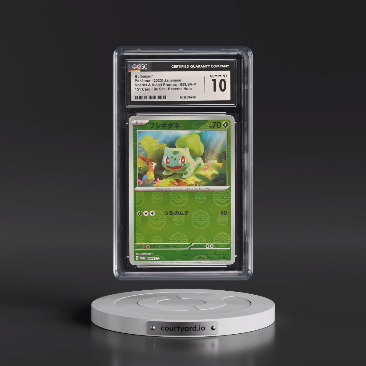 2022 Scarlet & Violet Promos #059/SV-P Bulbasaur - Reverse Holo 151Â Card File Set (Poké Ball ) (CGC 10 GEM MINT)