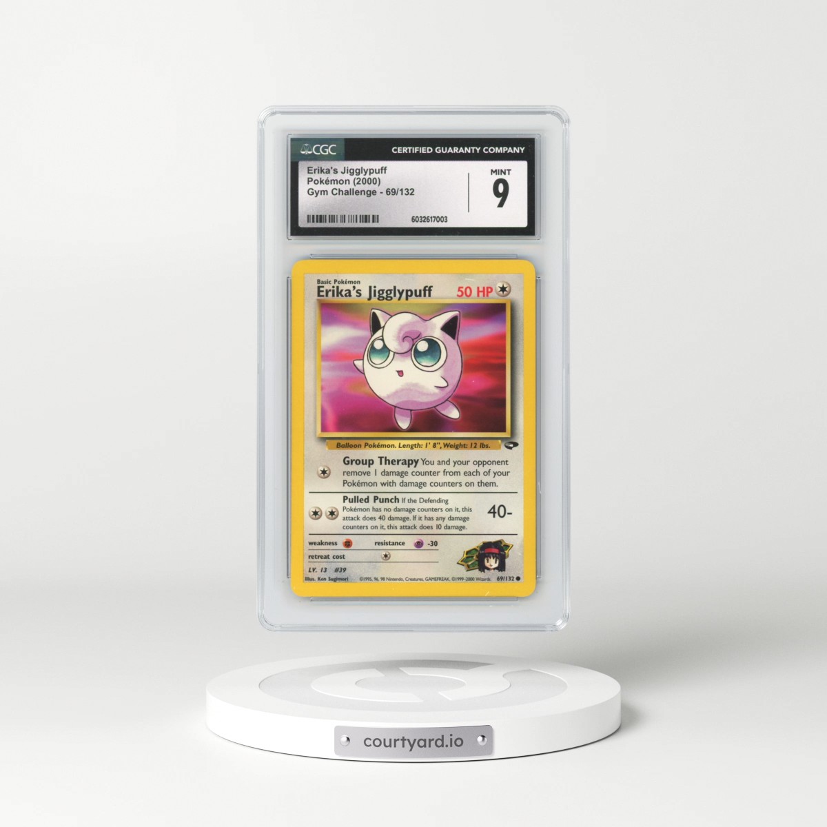 2000 Gym Challenge #69/132 Erika's Jigglypuff (CGC 9 MINT)