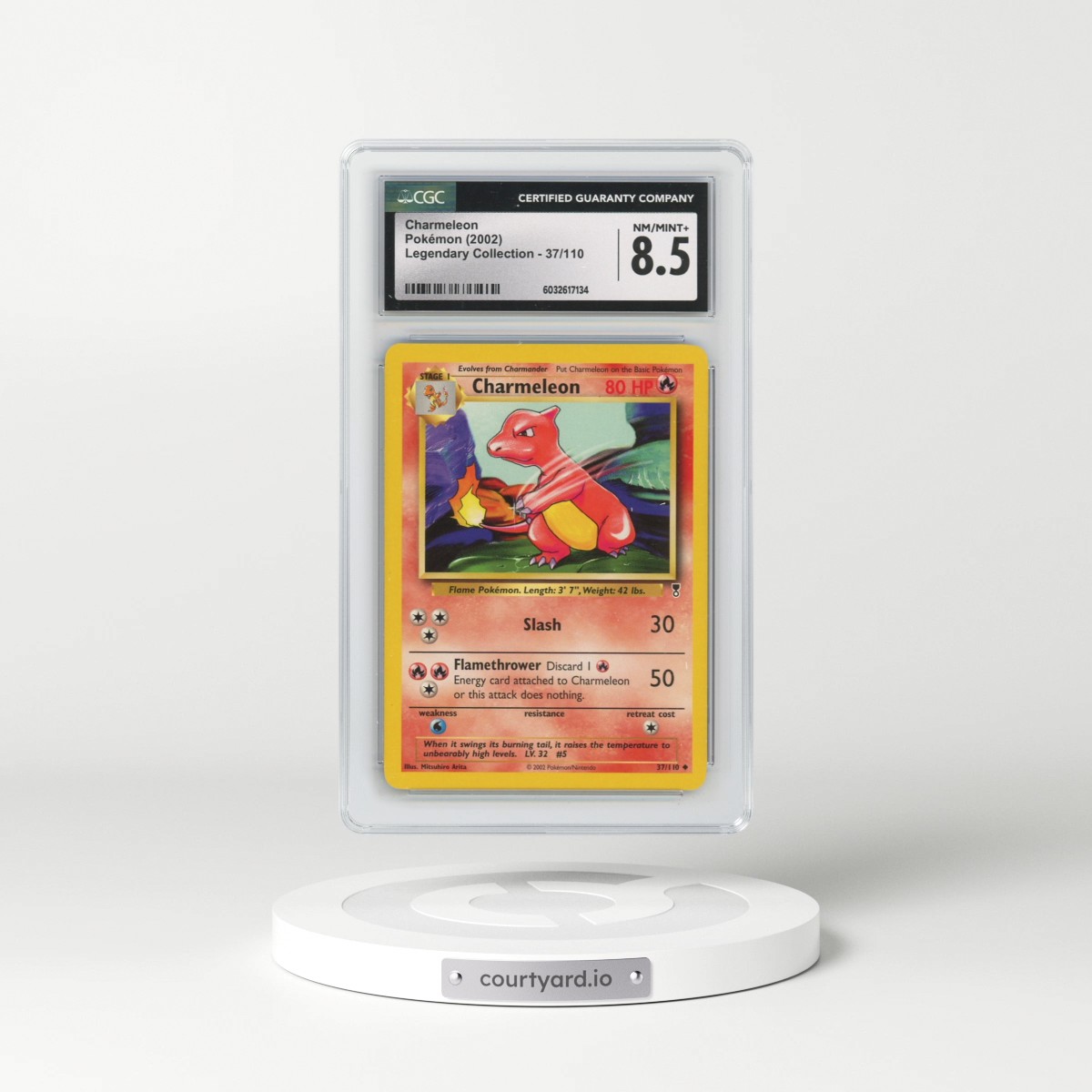 2002 Legendary Collection #37/110 Charmeleon (CGC 8.5 NM-MT+)