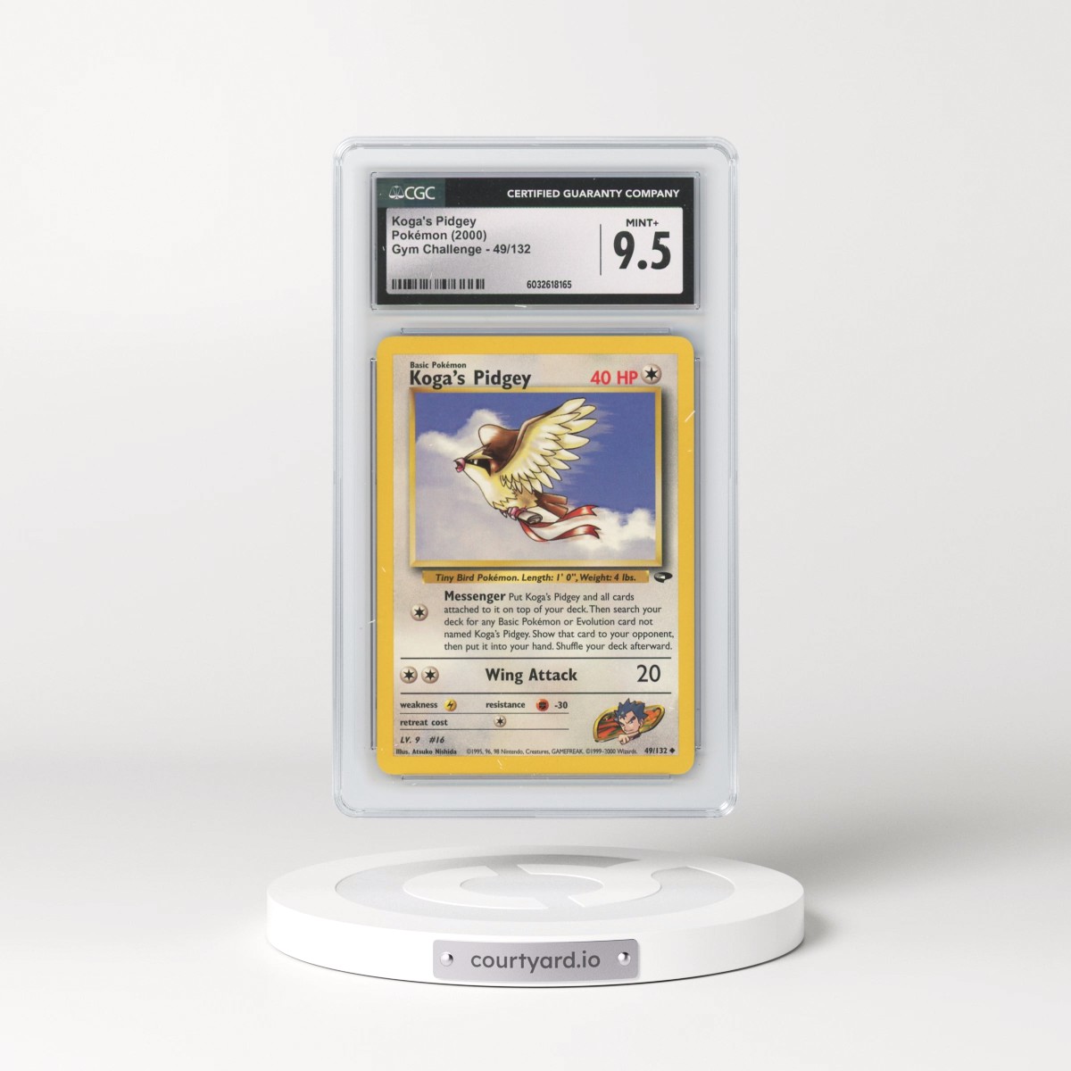 2000 Gym Challenge #49/132 Koga's Pidgey (CGC 9.5 MINT+)