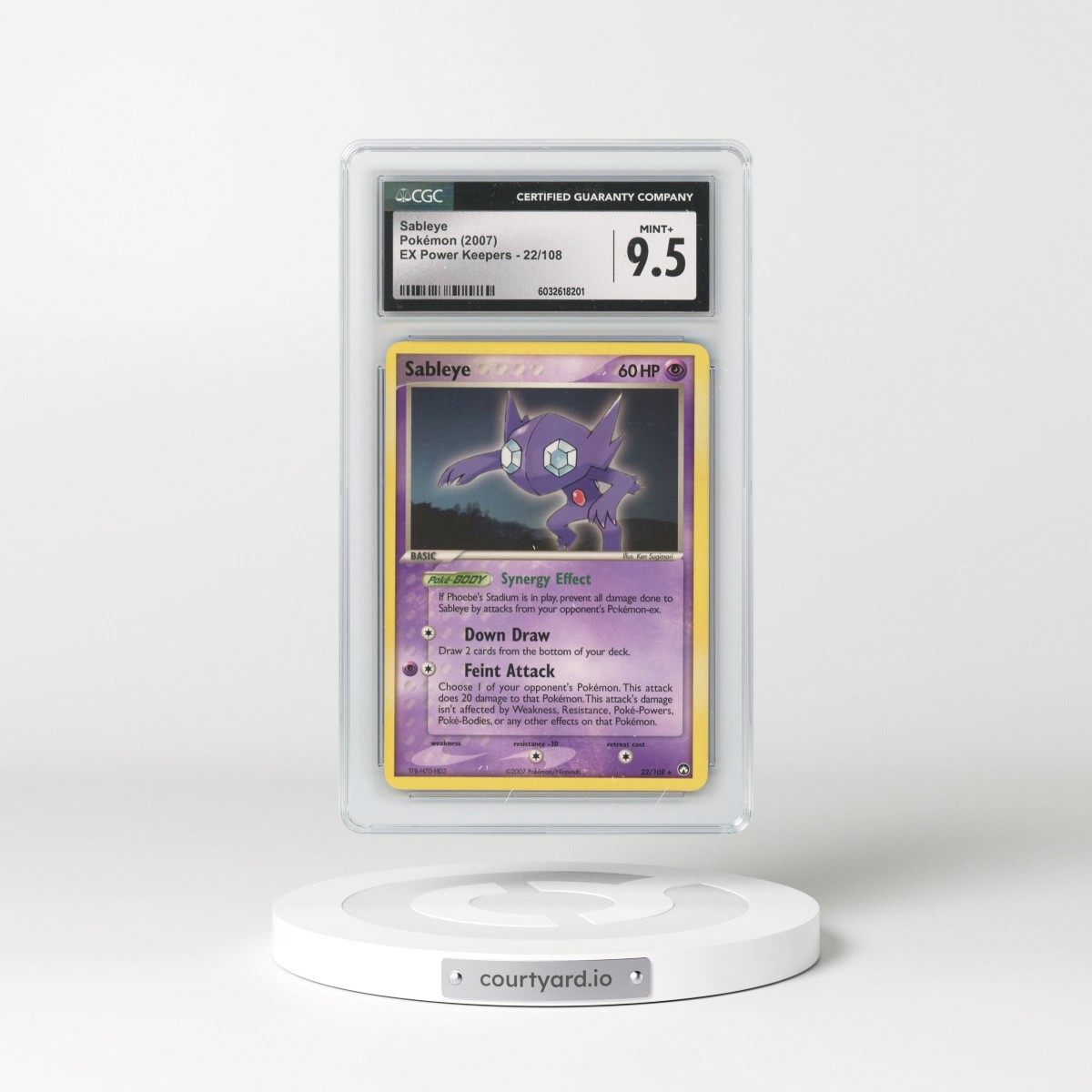 2007 EX Power Keepers #22/108 Sableye (CGC 9.5 MINT+)