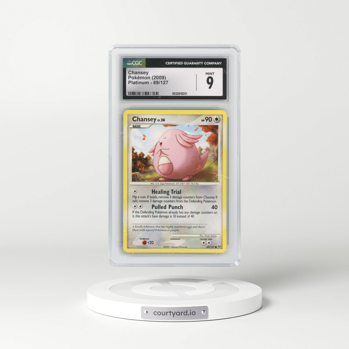 2009 Platinum #69/127 Chansey (CGC 9 MINT)