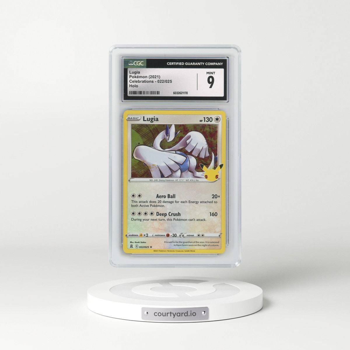 2021 Celebrations #022/025 Lugia - Holo (CGC 9 MINT)