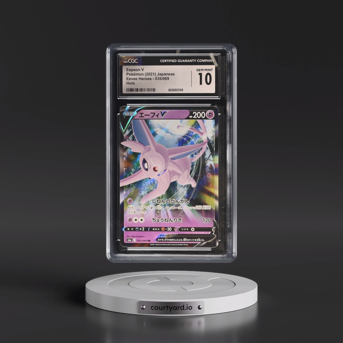 2021 Eevee Heroes #035/069 Espeon V - Holo (CGC 10 GEM MINT)