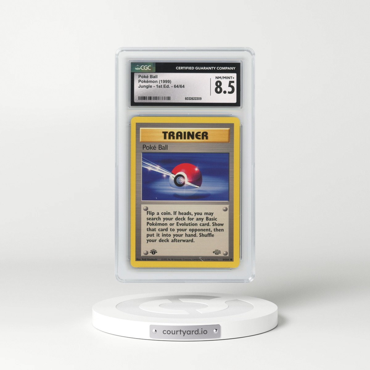 1999 Jungle #64/64 Poké Ball - 1st Edition 1st Edition (CGC 8.5 NM-MT+)