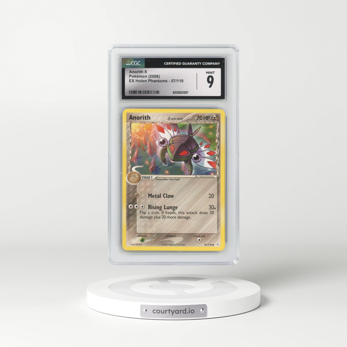 2006 EX Holon Phantoms #57/110 Anorith δ (CGC 9 MINT)