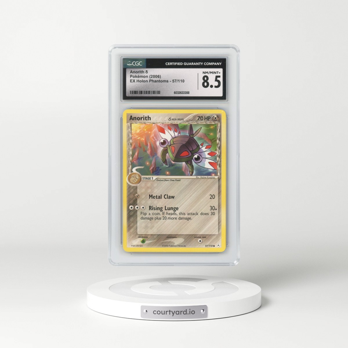 2006 EX Holon Phantoms #57/110 Anorith δ (CGC 8.5 NM-MT+)