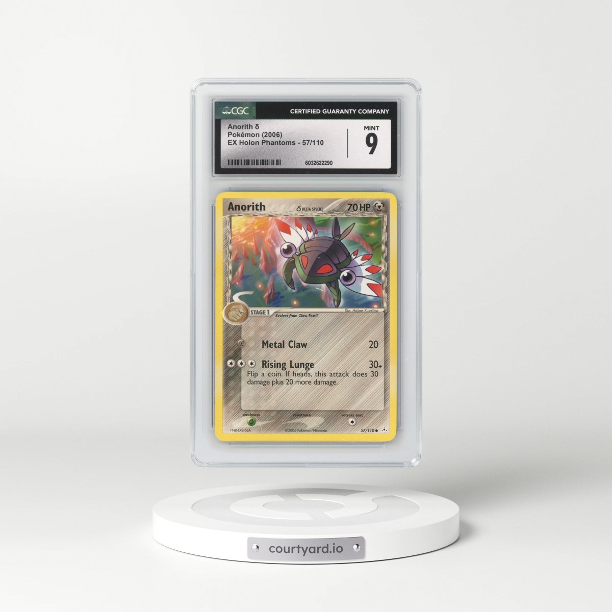 2006 EX Holon Phantoms #57/110 Anorith δ (CGC 9 MINT)