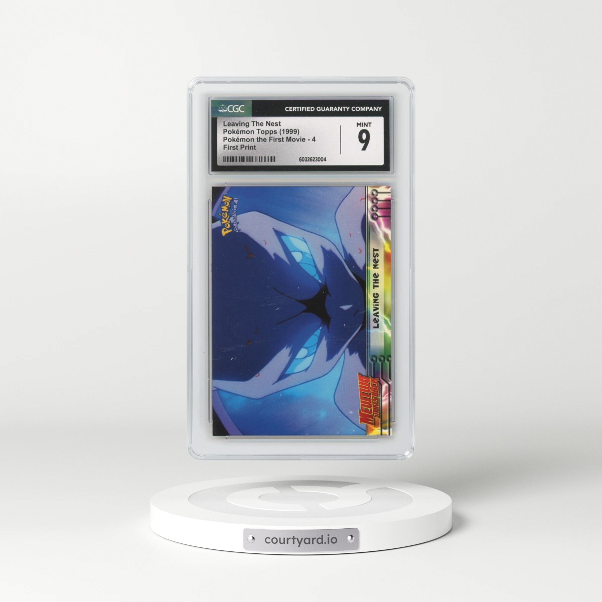 1999 Pokémon the First Movie #4 Leaving The Nest - First Print (Blue Topps Logo) (CGC 9 MINT)