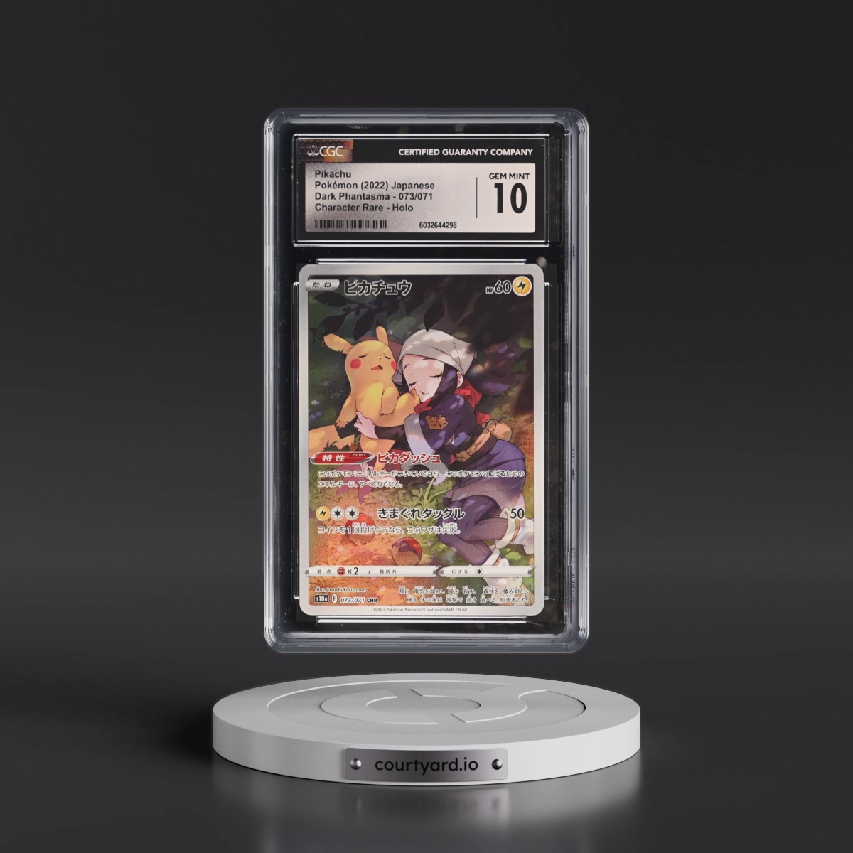 2021 Dark Phantasma #073/071 Pikachu - Character Rare Holo (CGC 10 GEM MINT)