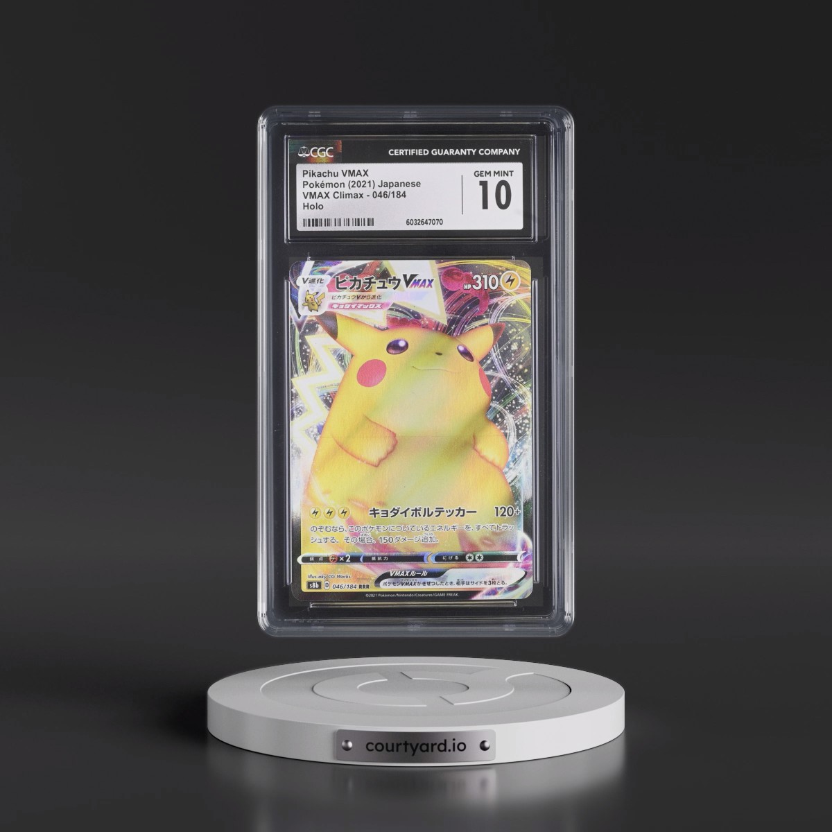 2021 VMAX Climax #046/184 Pikachu VMAX - Holo (CGC 10 GEM MINT)