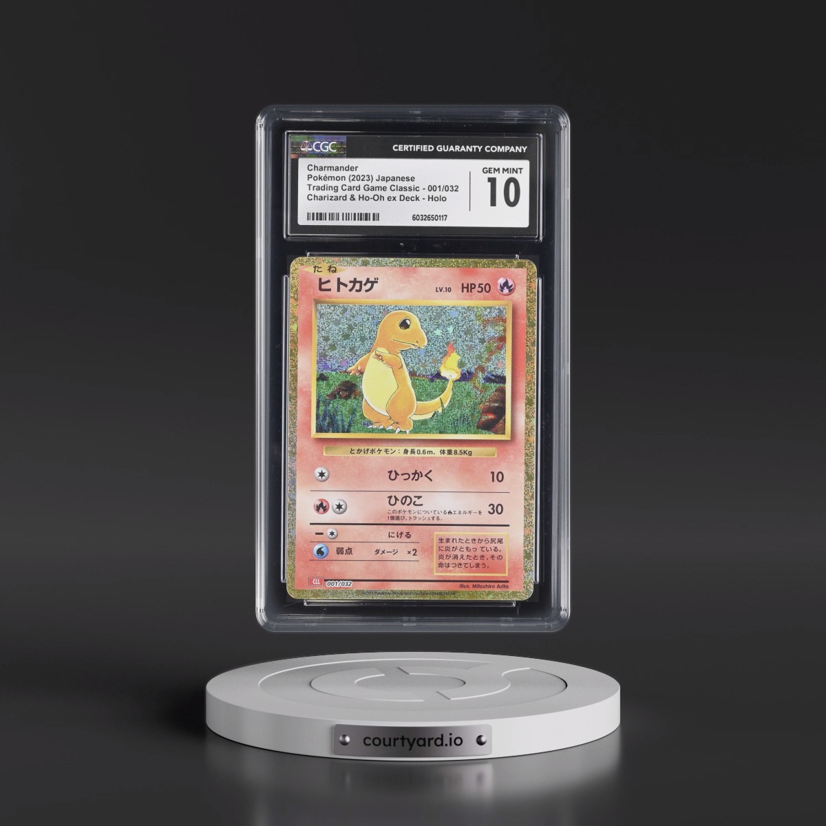 2023 Trading Card Game Classic - CLF, CLL, CLK #001/032 Charmander - Charizard & Ho-Oh ex Deck - CLL Holo (CGC 10 GEM MINT)