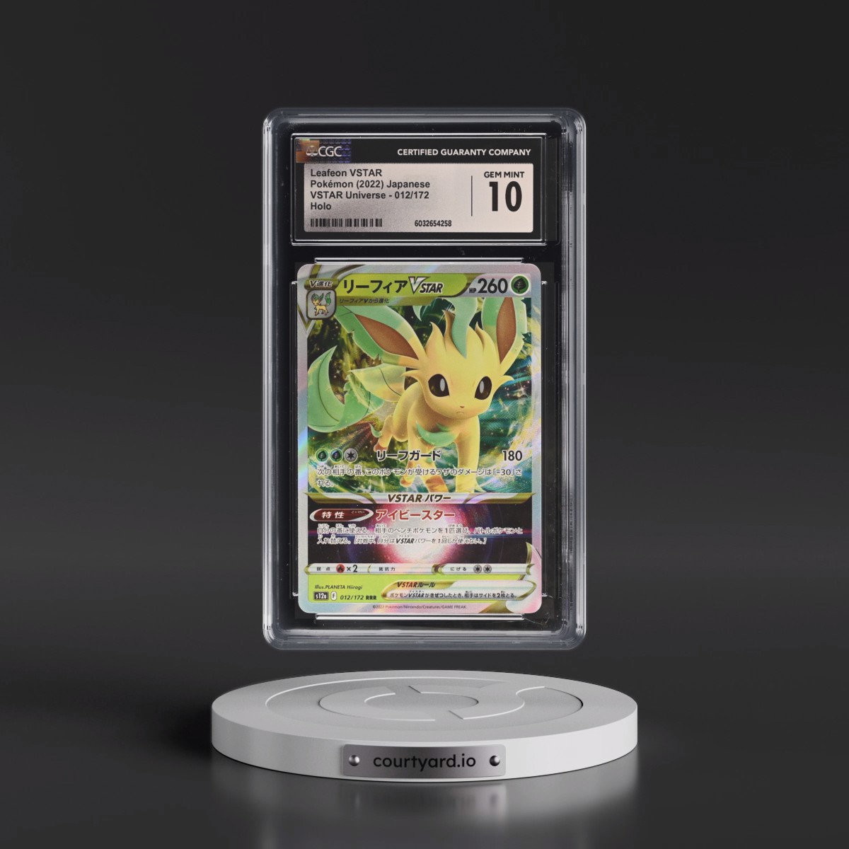 2022 VSTAR Universe #012/172 Leafeon VSTAR - Holo (CGC 10 GEM MINT)