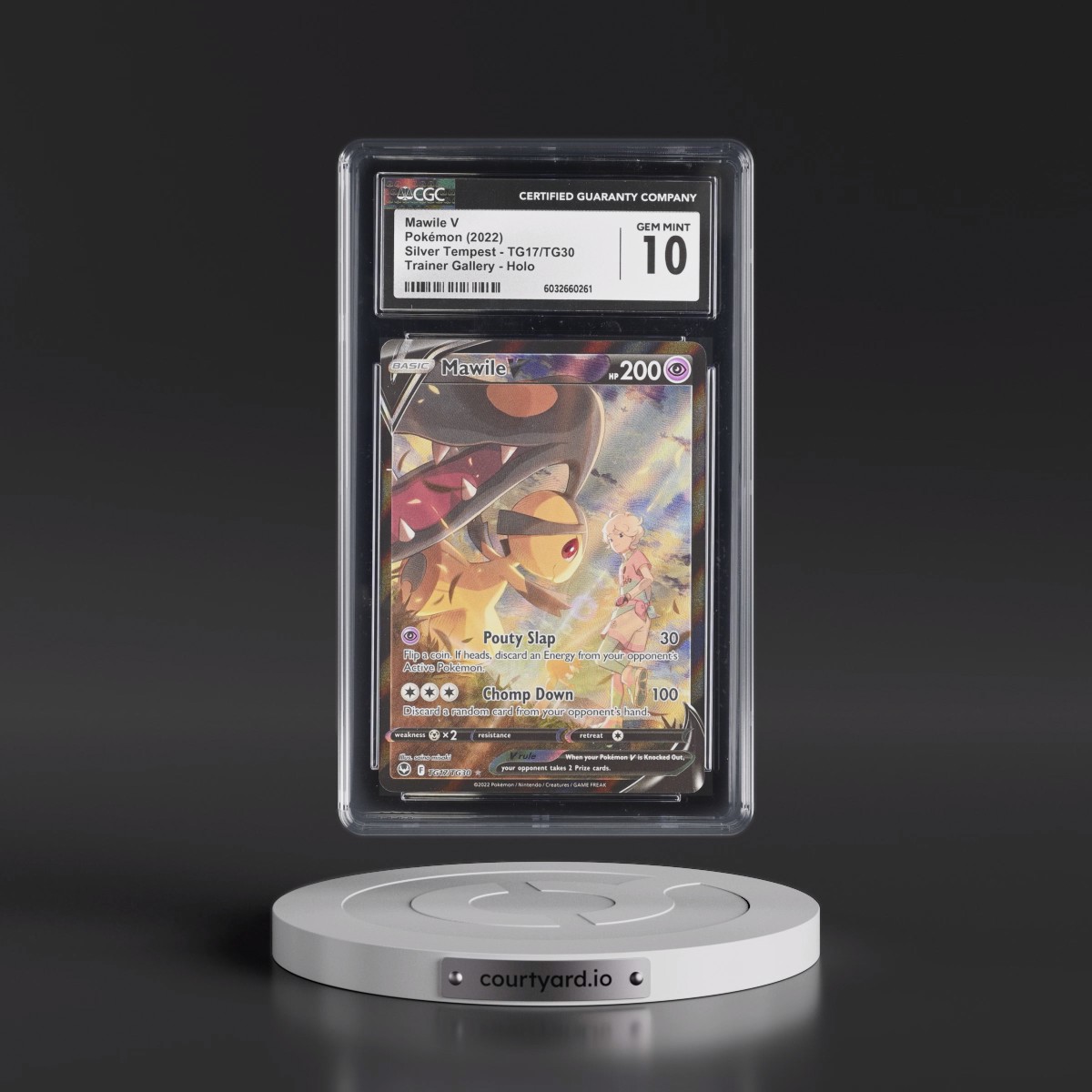 2022 Silver Tempest #TG17/TG30 Mawile V - Holo (CGC 10 GEM MINT)